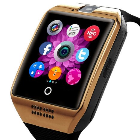 Smartwatch cu telefon iUni Q18, Camera, BT, 1.5 inch, Auriu