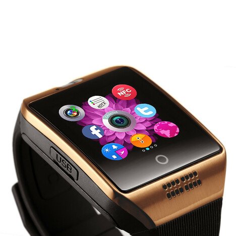 Smartwatch cu telefon iUni Q18, Camera, BT, 1.5 inch, Auriu