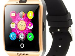 Smartwatch cu telefon iUni Q18, Camera, BT, 1.5 inch, Auriu